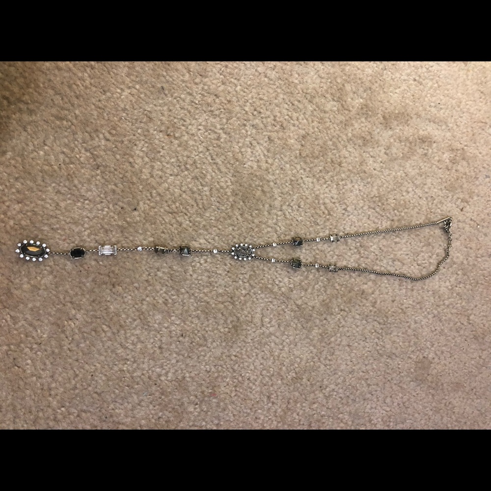 EUC KENDRA SCOTT liesl necklace in antique silver